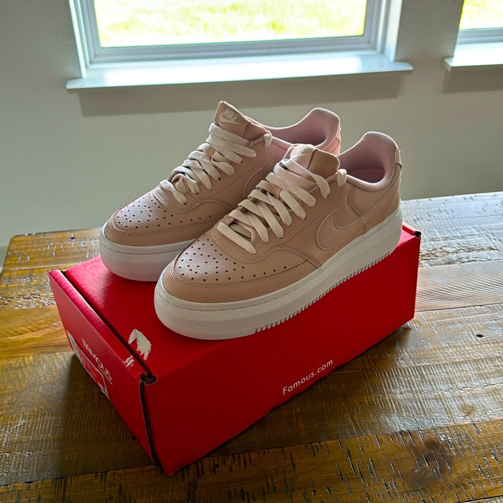 Nike Court Vision Alta, light pink (size 10 womens)